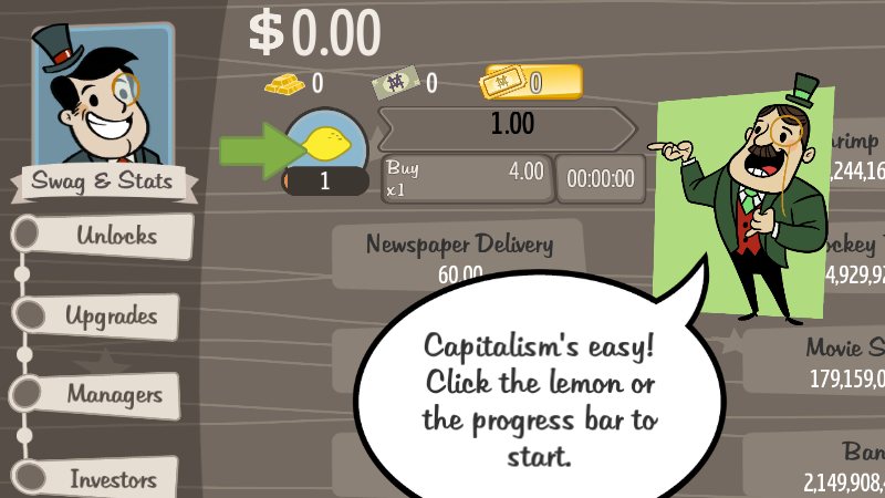 Adventure Capitalist gameplay