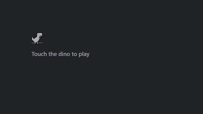 Chrome Dino Game gameplay