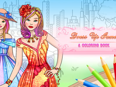 Dress Up Games & Coloring Book